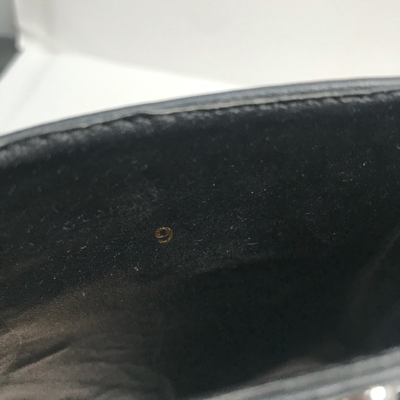 Studded black  ankle platform boots - Picture 4 of 7